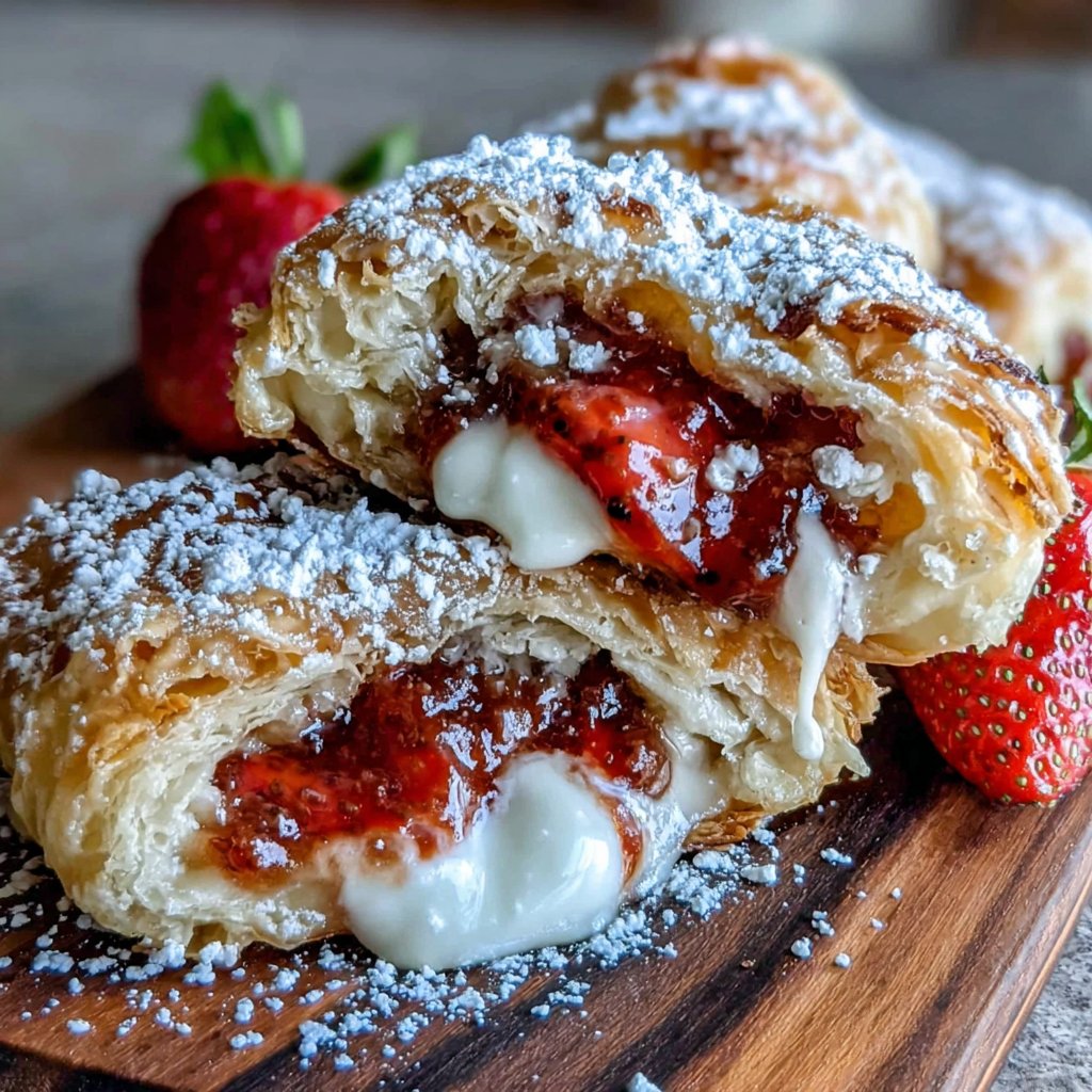 Strawberry-Filled Pastry Puffs