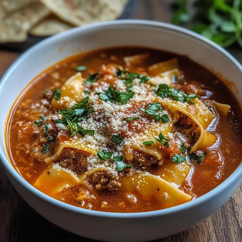Easy TikTok Lasagna Soup