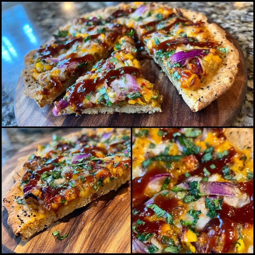 BBQ Veggie Pita Pizza
