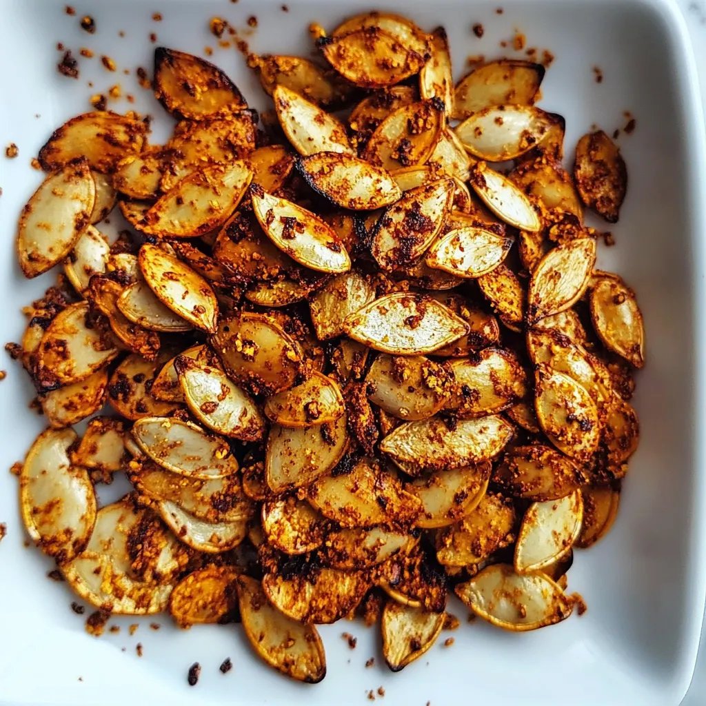 Crunchy Smoked Paprika Pumpkin Seeds Snack