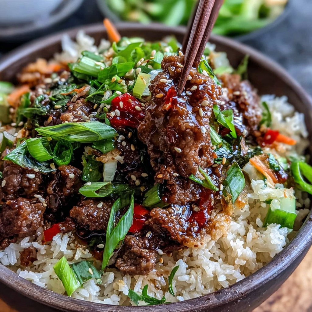 Spicy Korean Beef Bowls