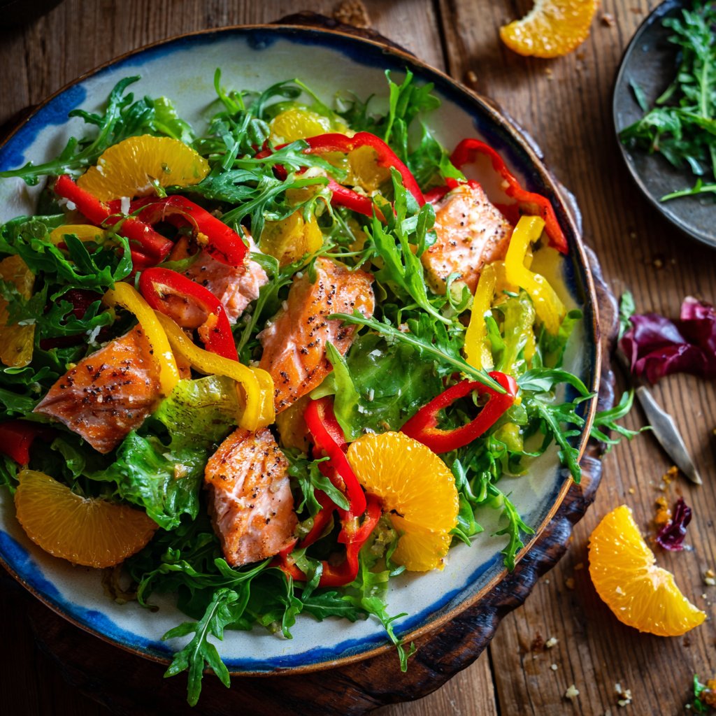Zesty Citrus Salmon Salad