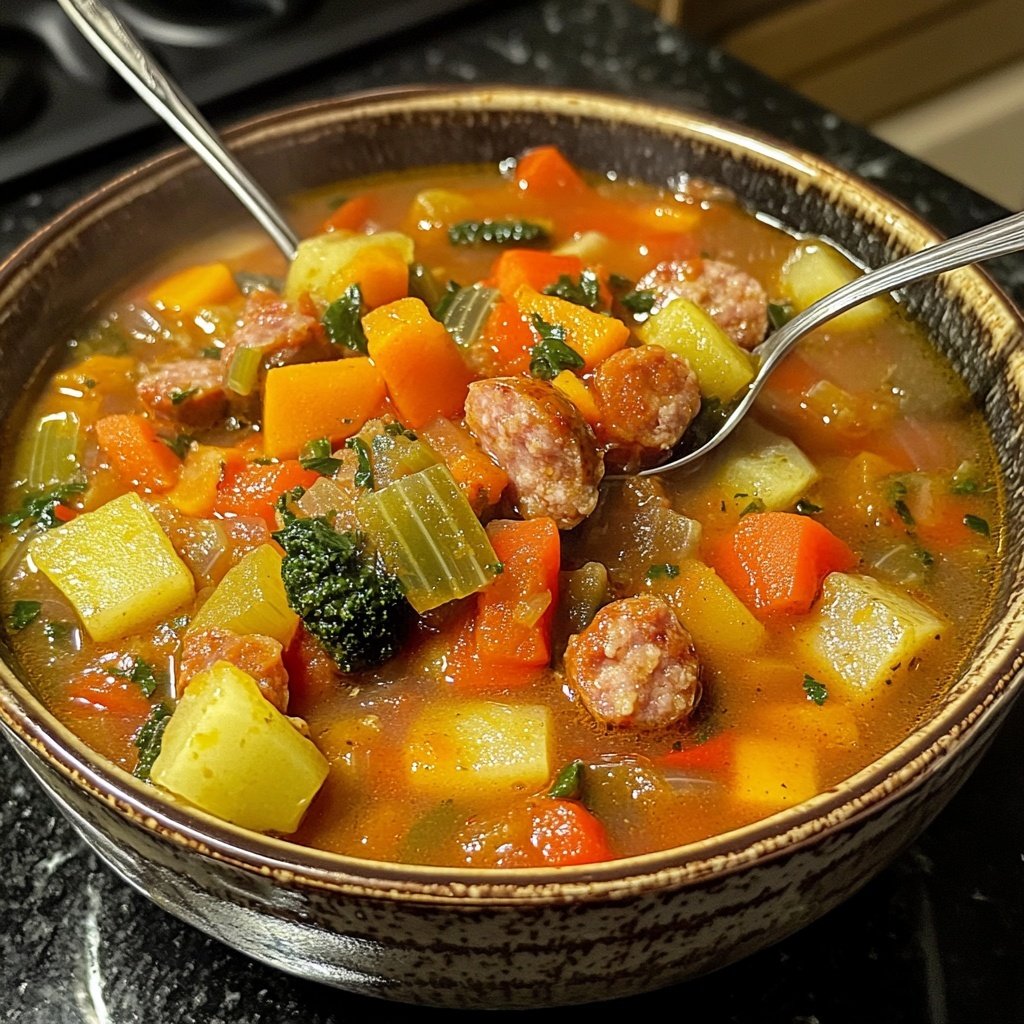Slow Cooker Italian Sausage Soup