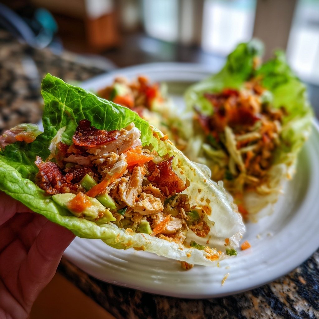 Turkey Avocado Lettuce Wraps
