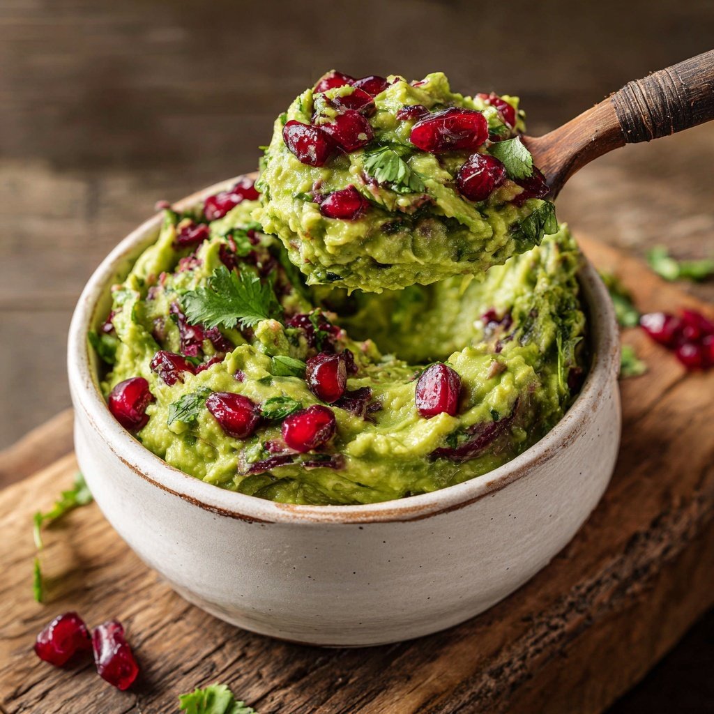 Zesty Guacamole with Pomegranate