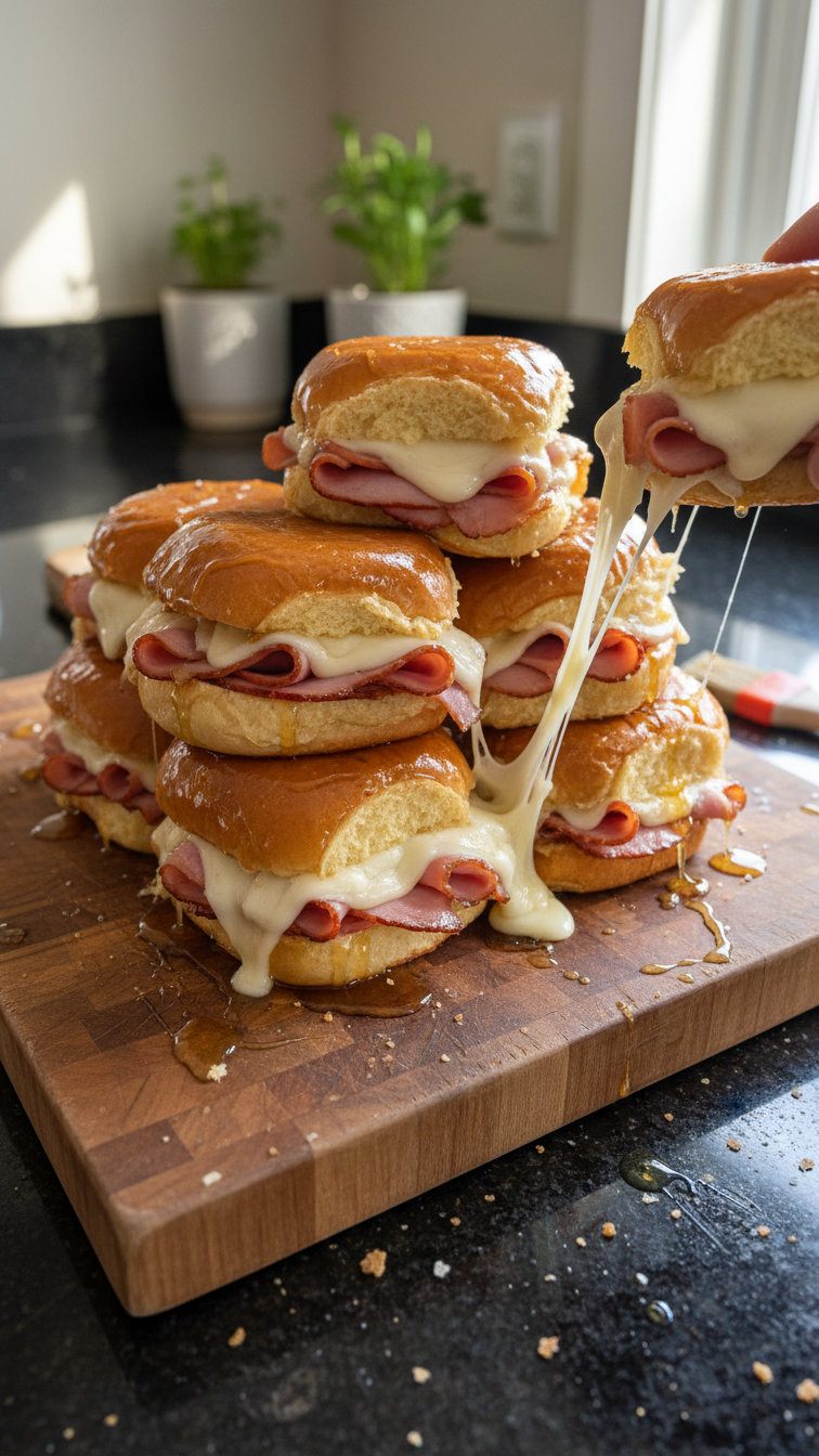 Honey-glazed Ham Sliders