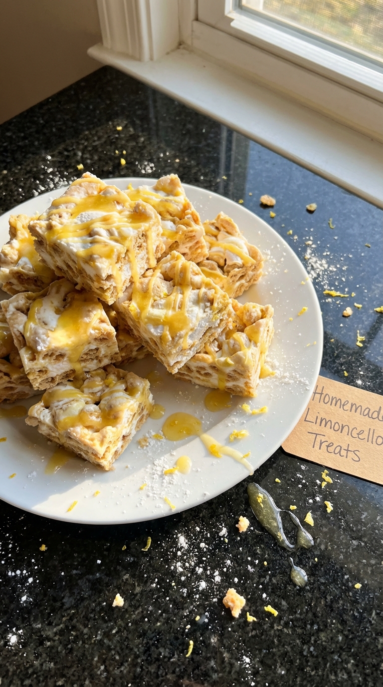 Limoncello Marshmallow Treats