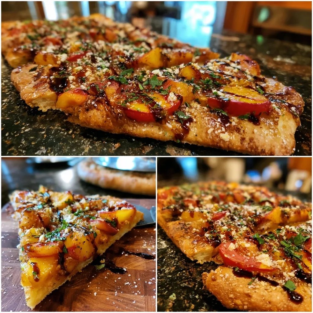 Tomato Peach Flatbread