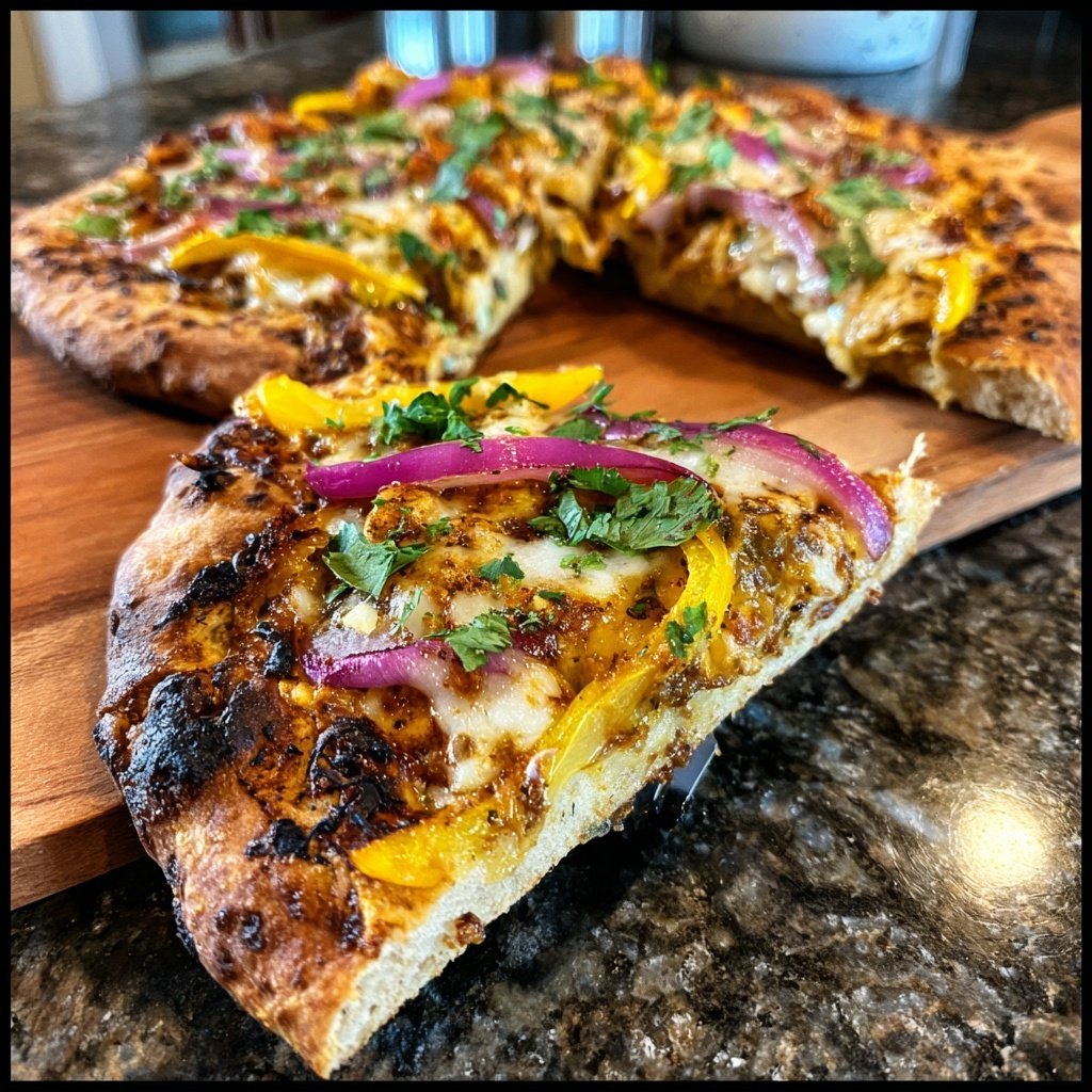 BBQ Veggie Flatbread Pizza