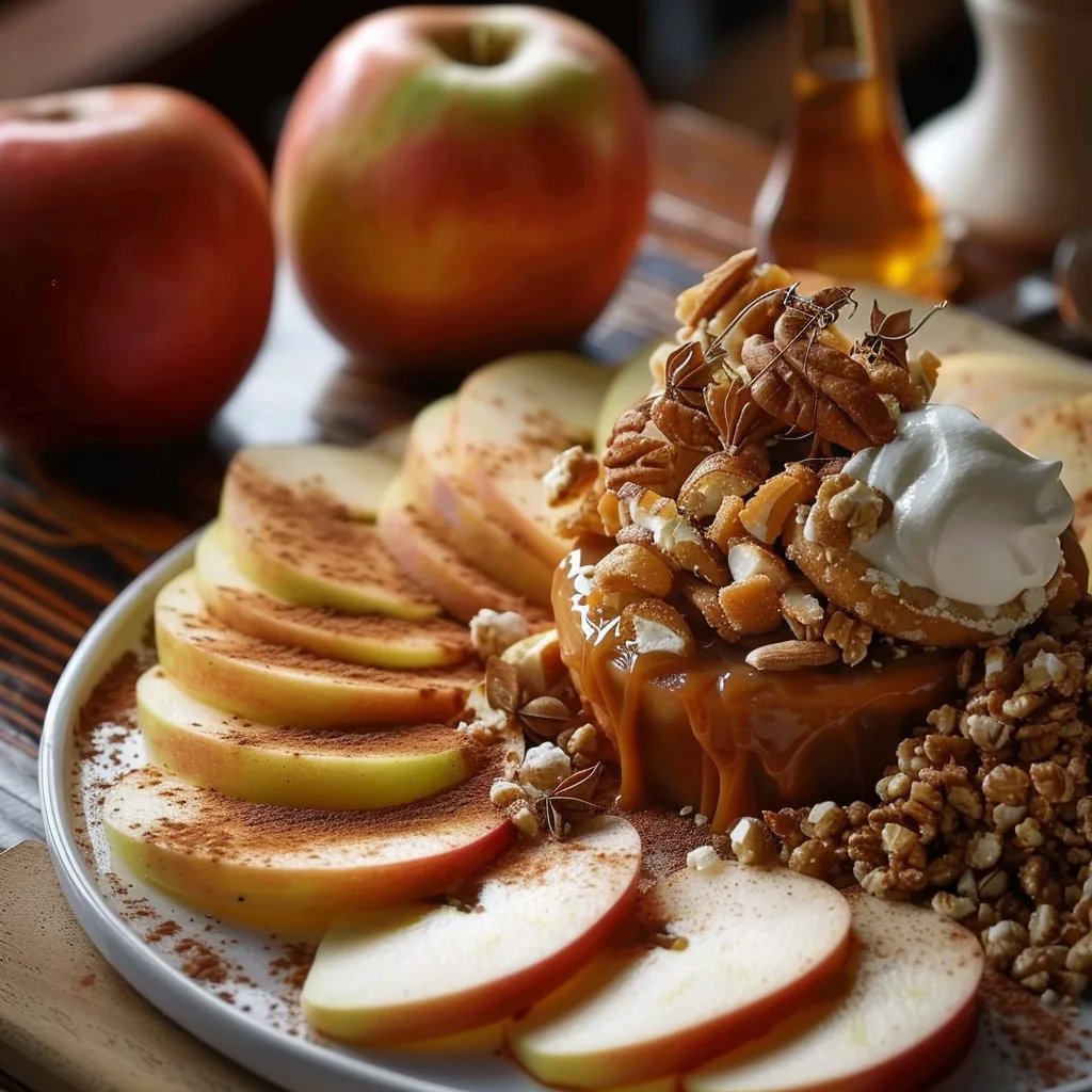 Sweet Caramel Apple Dessert Board