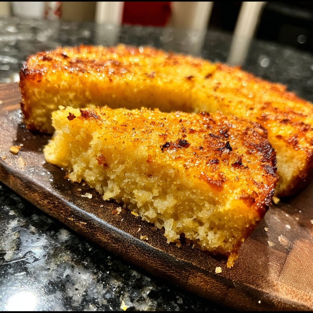 Crispy Garlic Parmesan Polenta