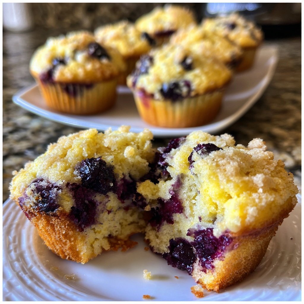 Meyer Lemon Blueberry Muffins