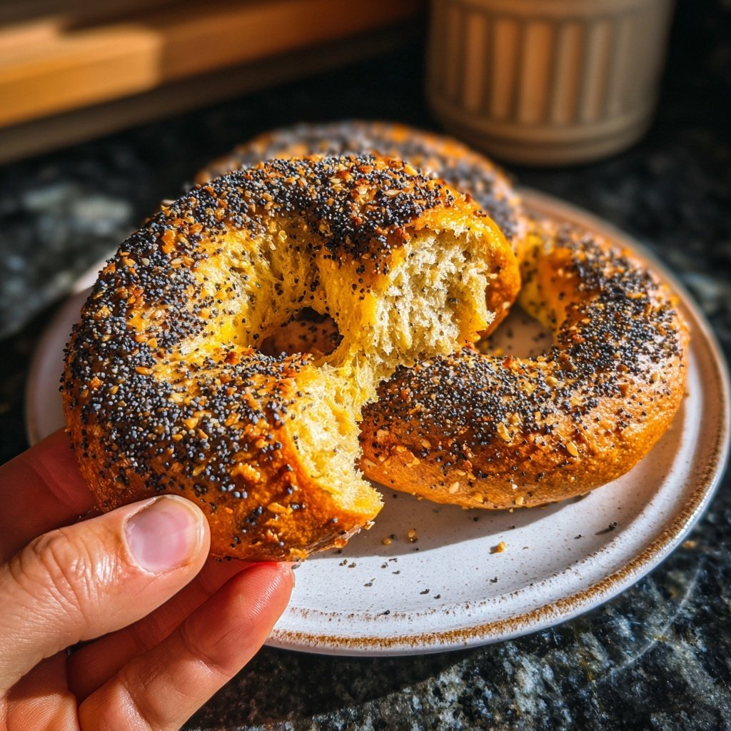 Protein Bagels with Poppy Seeds Traditional
