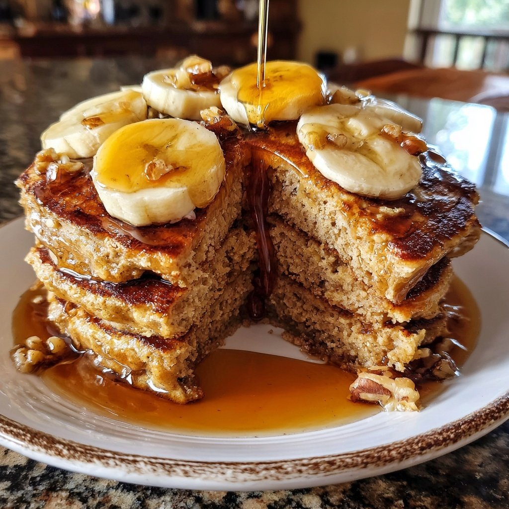 Banana Walnut Pancakes Perfection