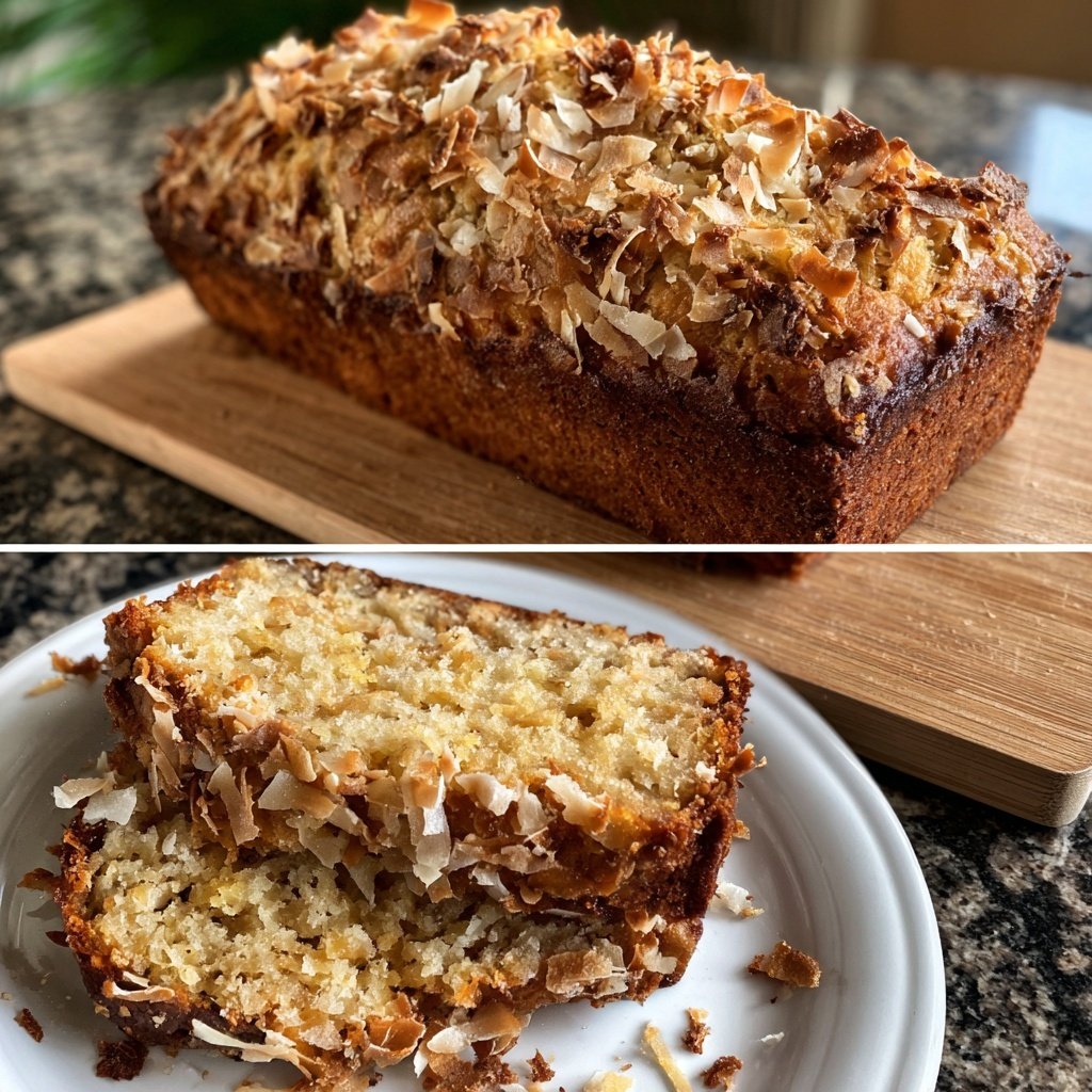 Tropical Banana Coconut Loaf