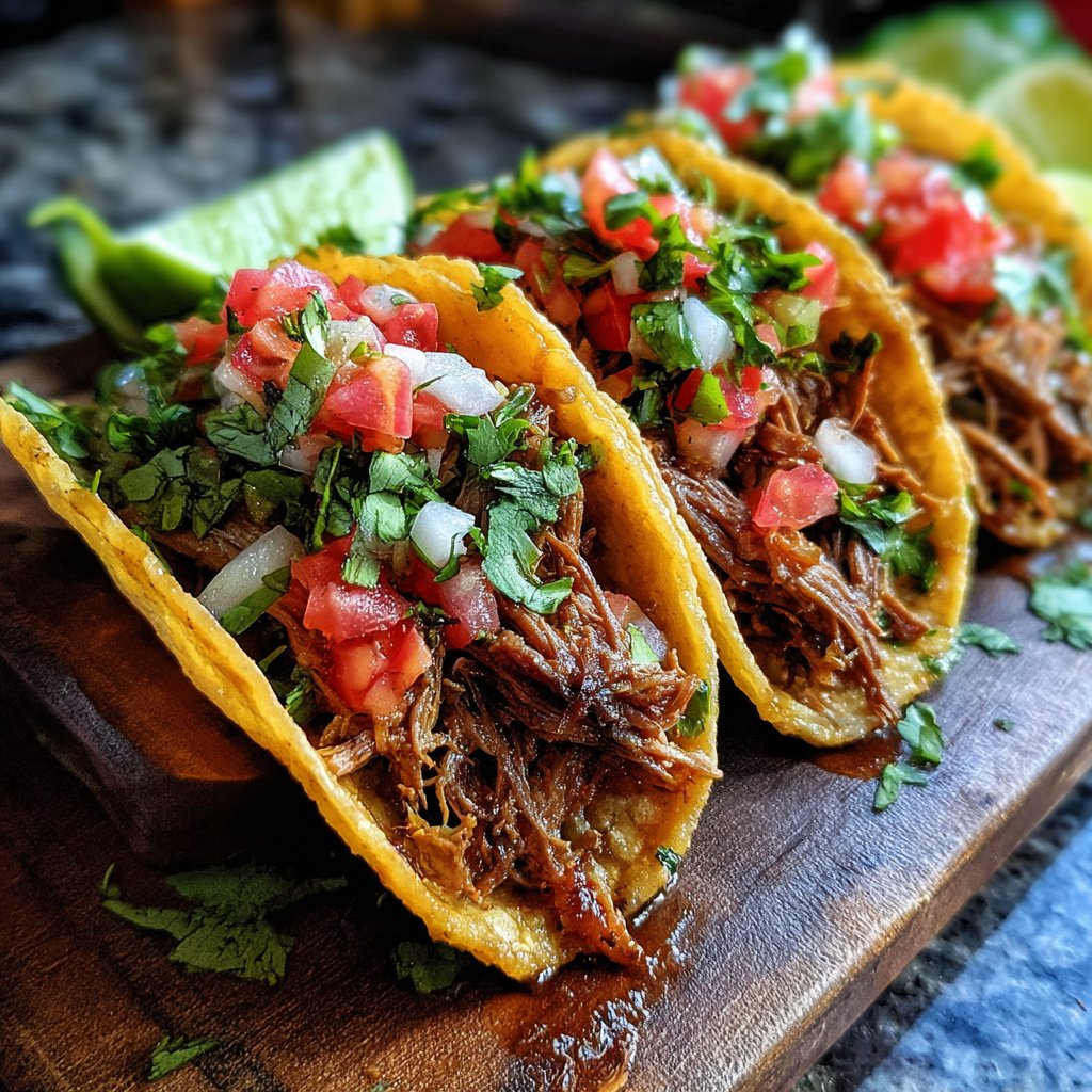 Slow Cooker Beef Barbacoa Tacos