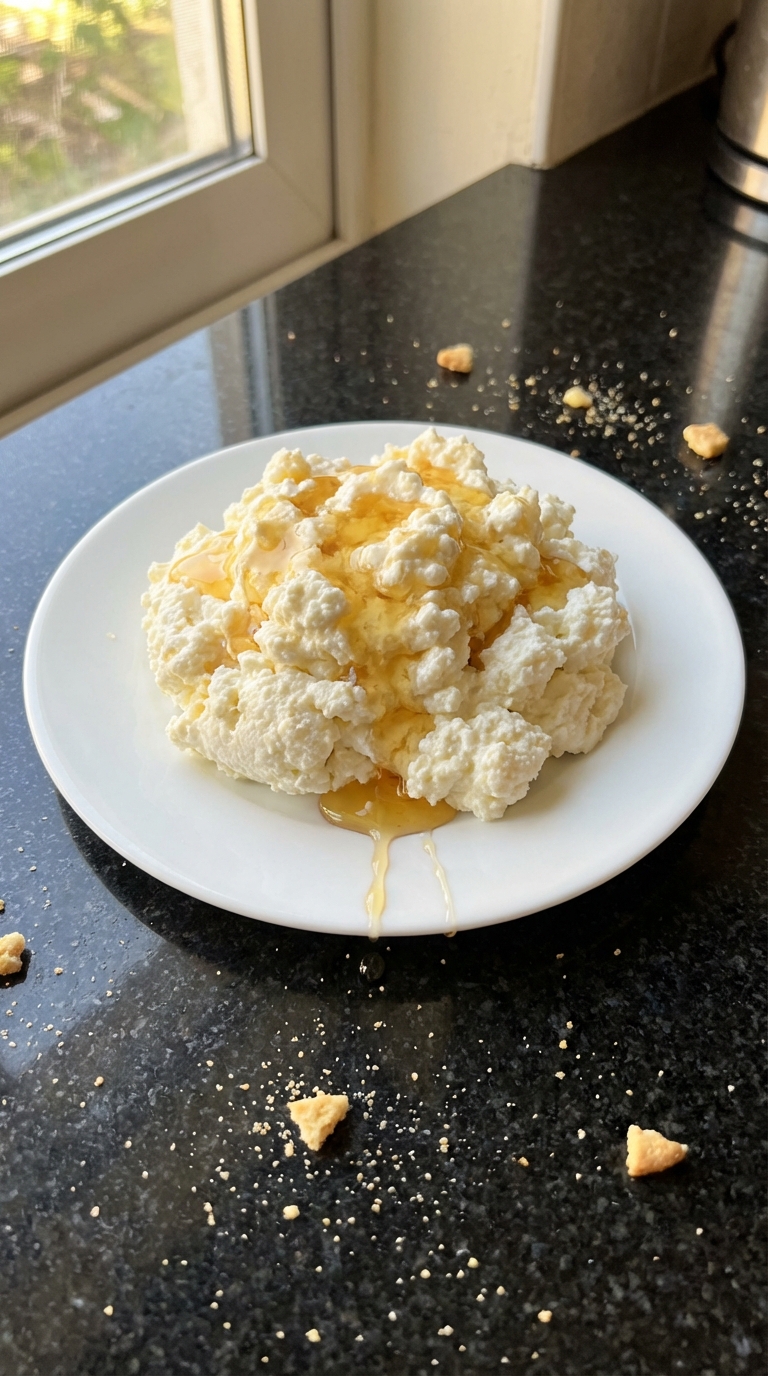 Cottage Cheese with Honey Drizzle