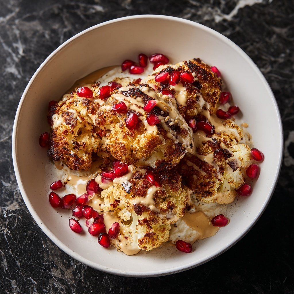 Roasted Cauliflower Tahini Bowls