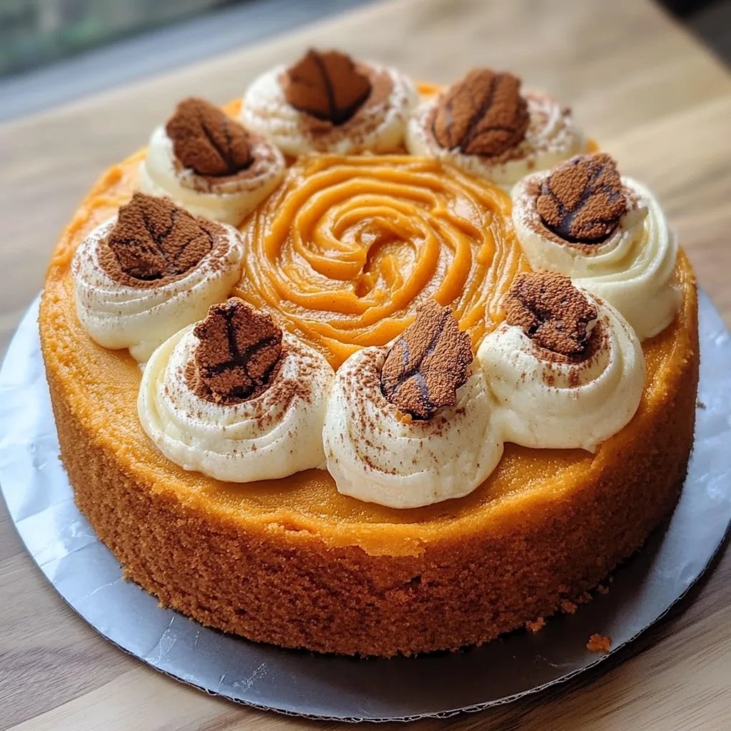 Creamy Pumpkin Spice Roll Cake