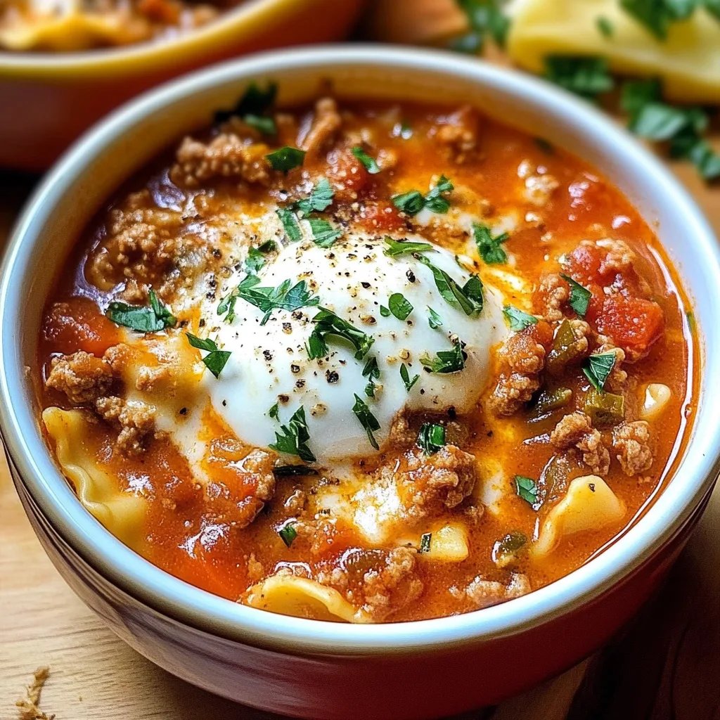 Homemade Lasagna Soup