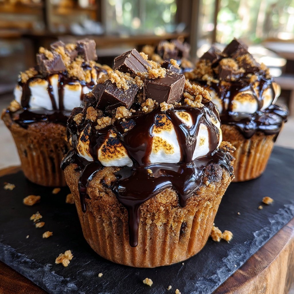 S'mores Chocolate Cupcake Extravaganza