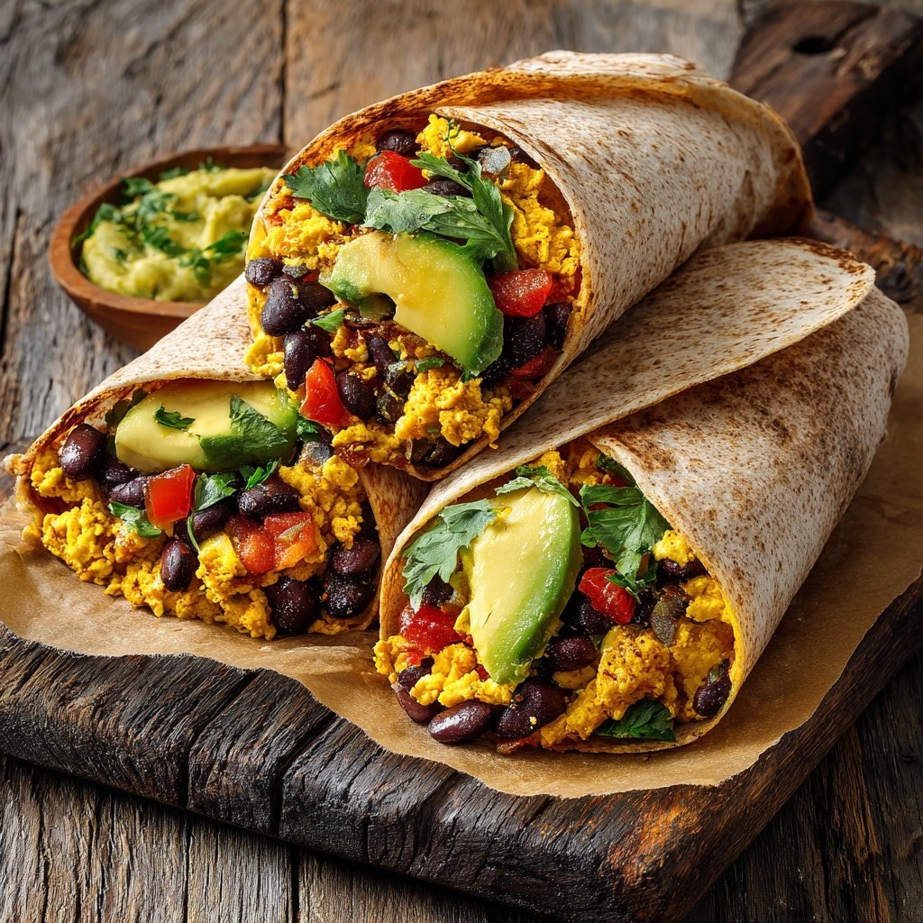 High Protein Breakfast Burritos