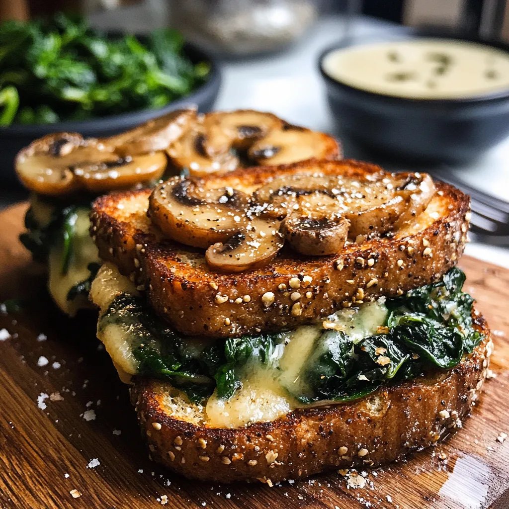 Savory French Toasts w/ Spinach & Mushrooms: The Incredible Ultimate Recipe