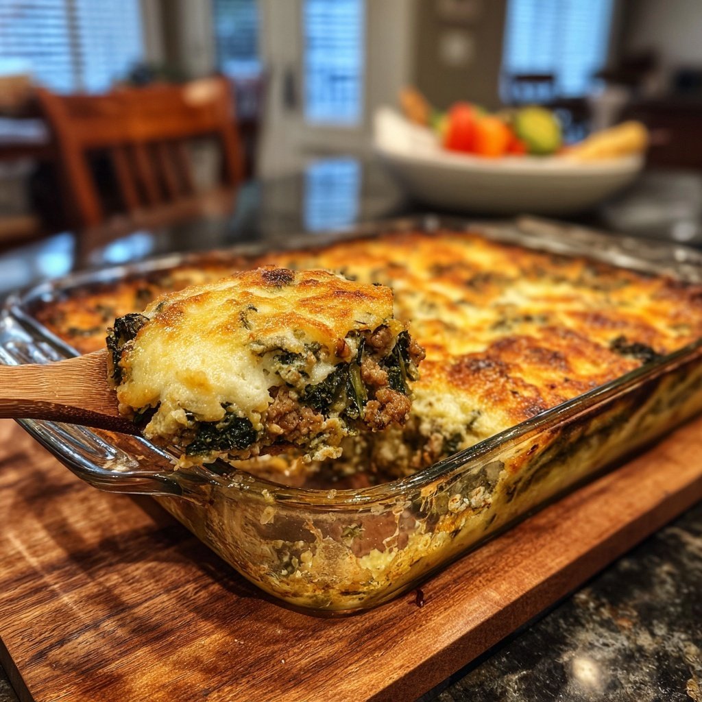 Ground Turkey and Kale Casserole