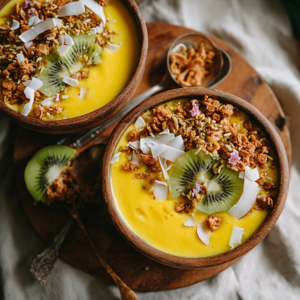Pineapple Mango Smoothie Bowls