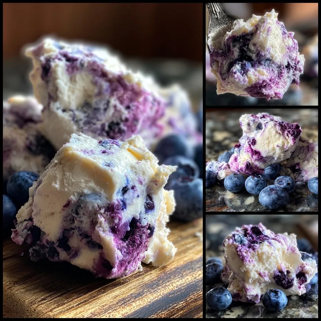 Frozen Blueberry Yogurt Clusters