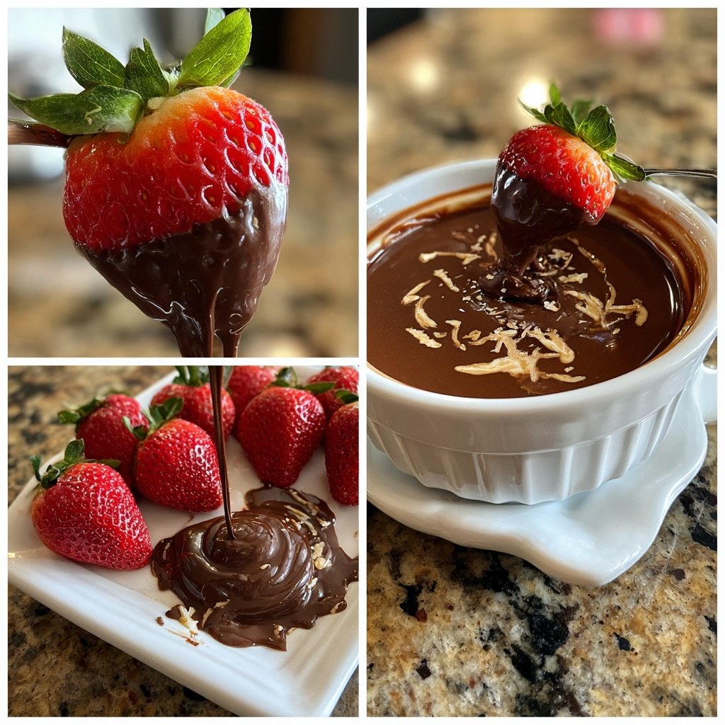 Amaretto Chocolate Fondue Indulgence