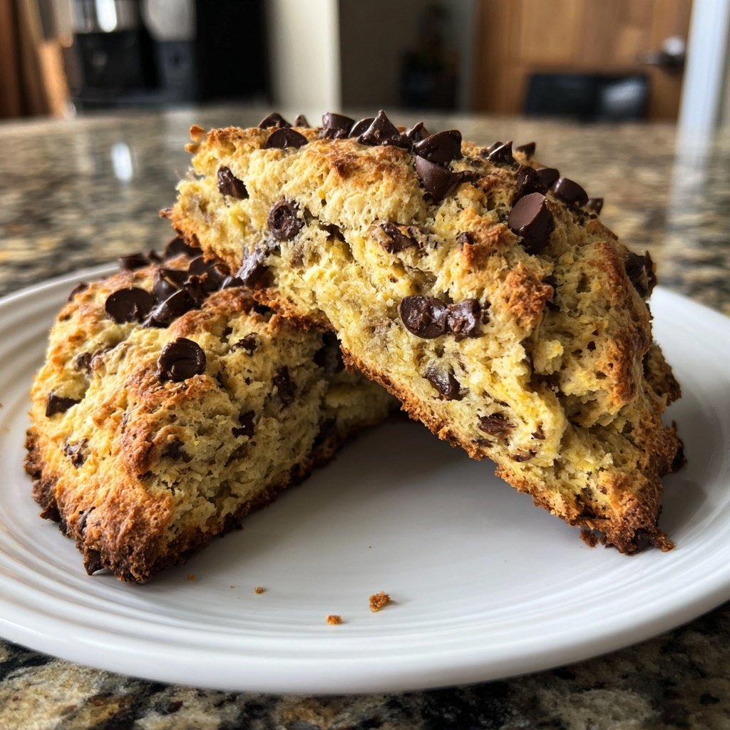 Chocolate Chip Banana Scones