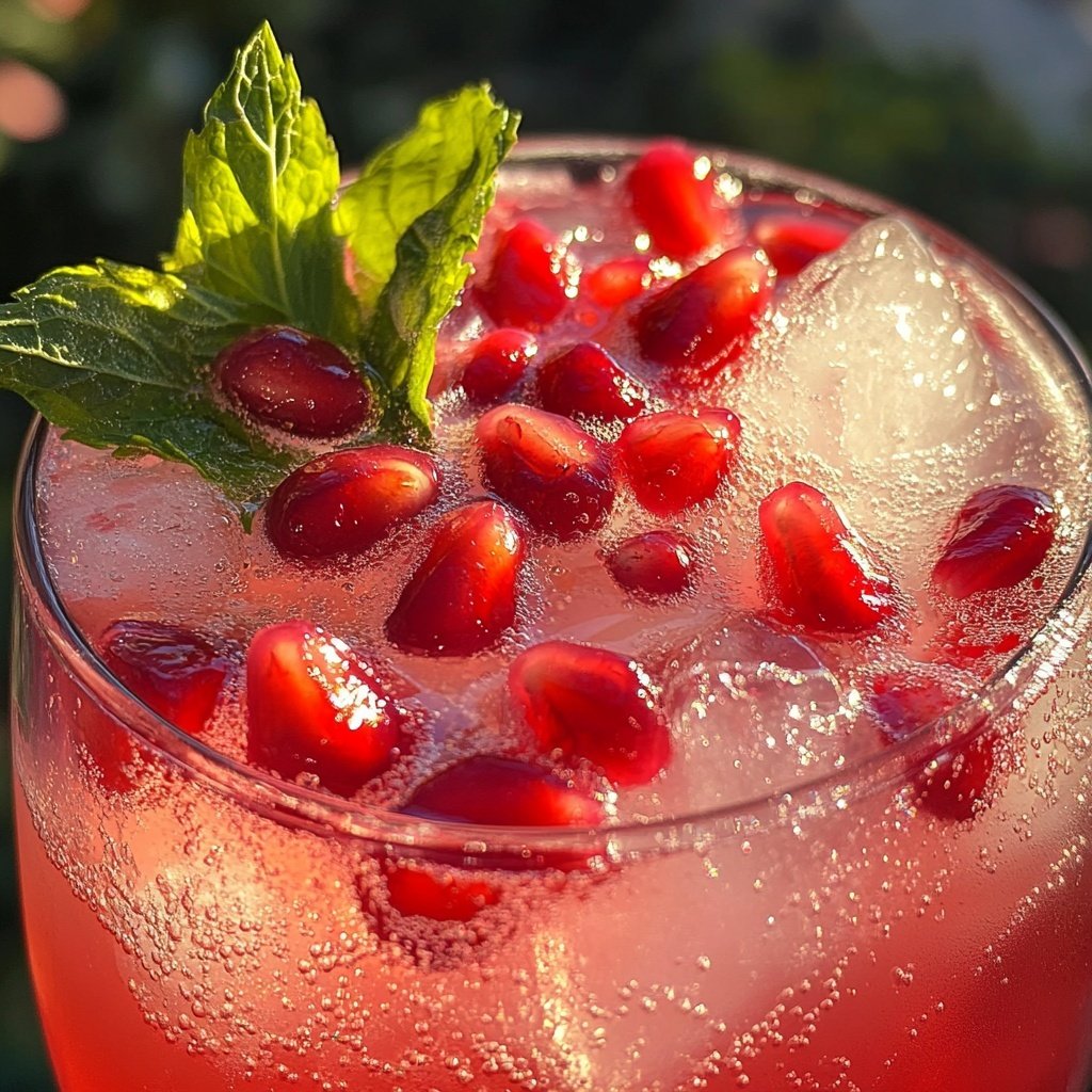 Pomegranate Gin Fizz