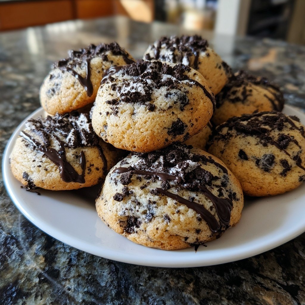 Cake Mix Oreo Cookies