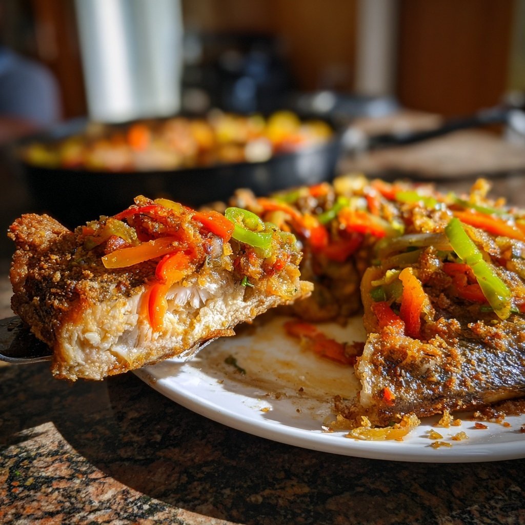 Traditional Jamaican Escovitch Fish