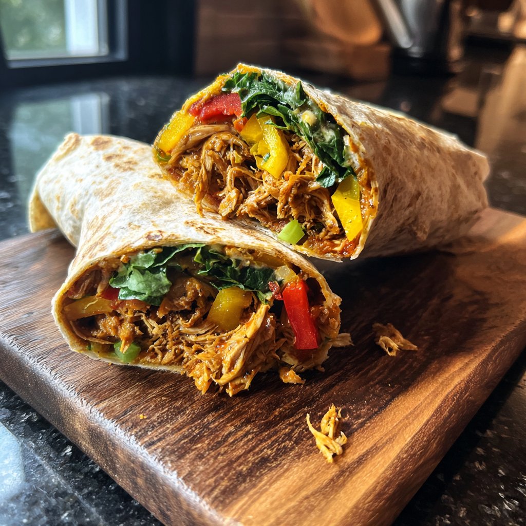 BBQ Turkey and Veggie Wraps