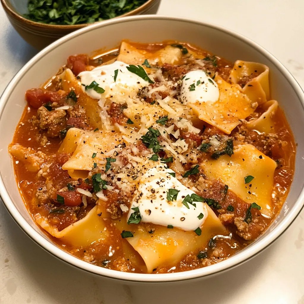 Lasagna Soup