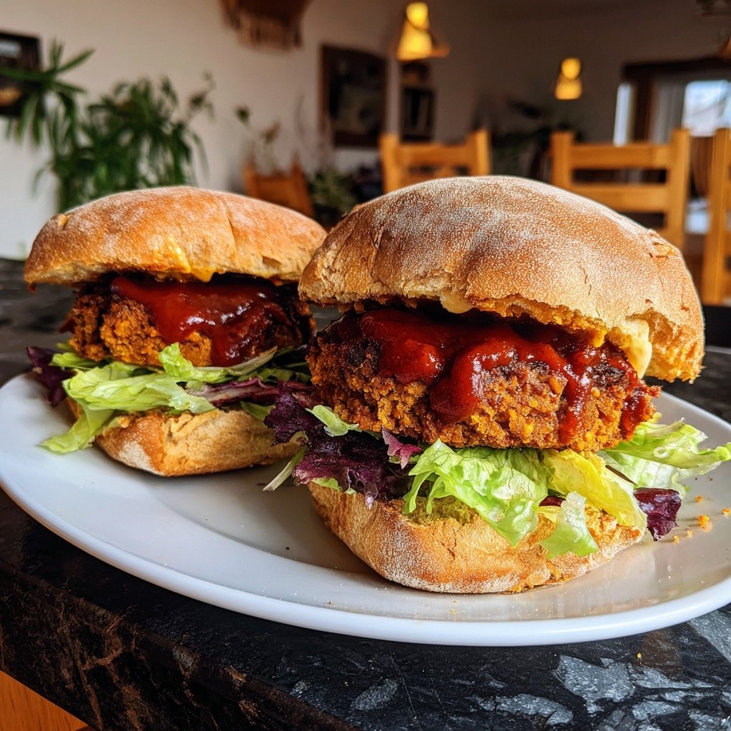 Vegan BBQ Chickpea Sliders