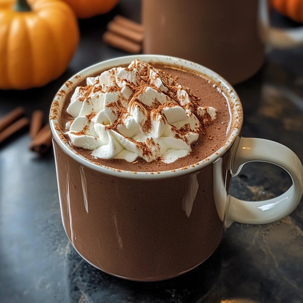 Maple Cinnamon Fall Hot Chocolate
