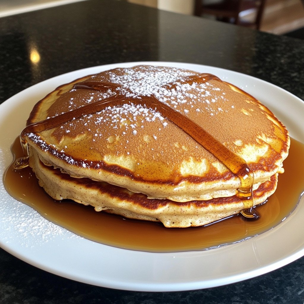 VANILLA CINNAMON BUTTERMILK PANCAKES