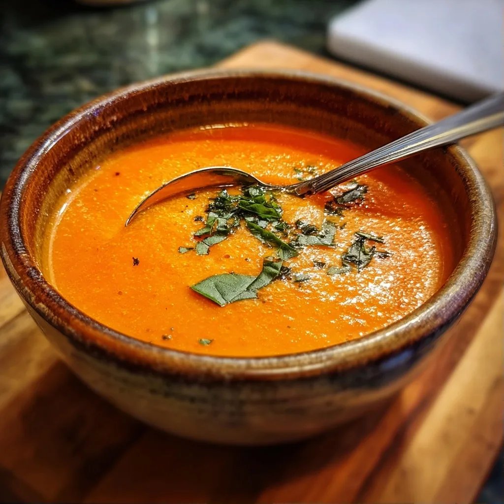 Chilled Tomato Peach Soup