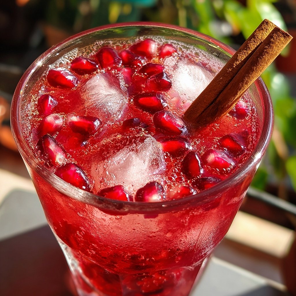 Spiced Pomegranate Cinnamon Cooler