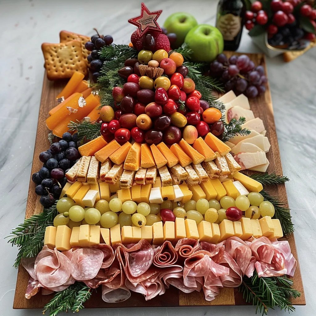 Christmas Tree Shaped Charcuterie