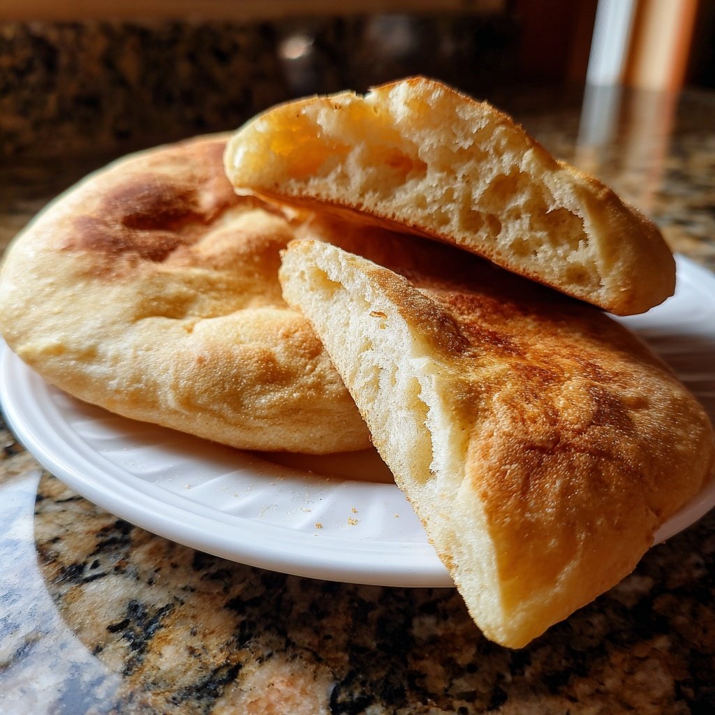 Homemade Pita Bread Fluffy