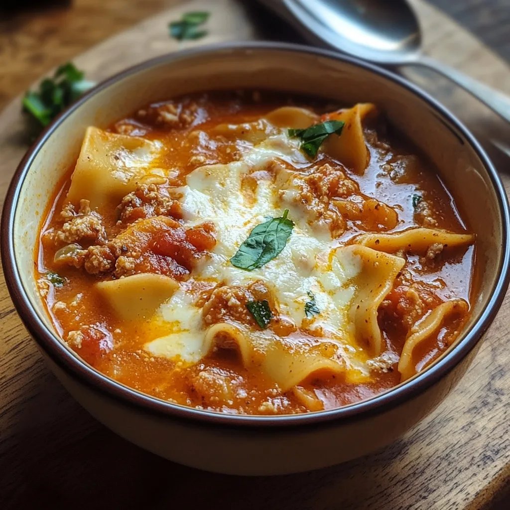 Spicy Lasagna Soup