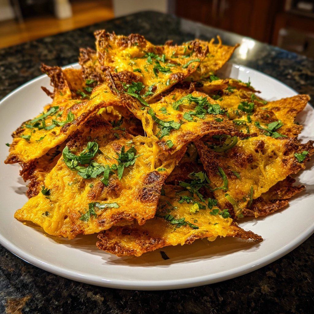 Baked Nachos with Salsa and Queso