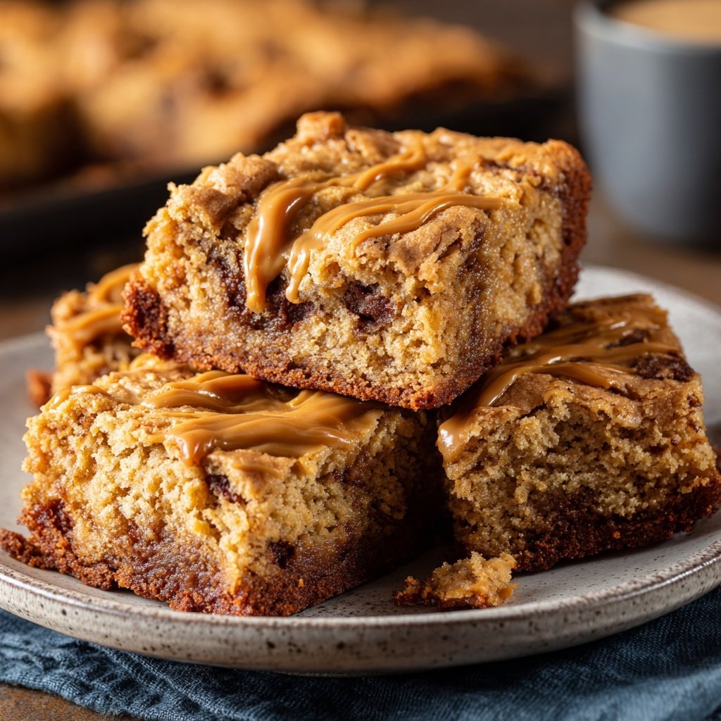 Peanut Butter Banana Bread Bars