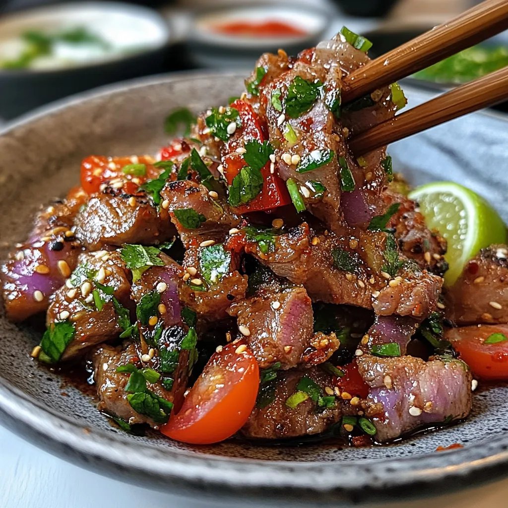 Nam Tok – Spicy Beef Recipe: An Amazing Ultimate Guide