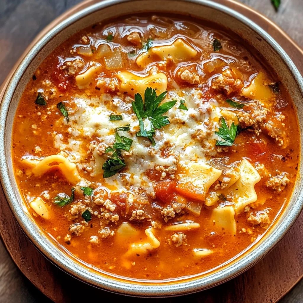 Creamy Lasagna Soup