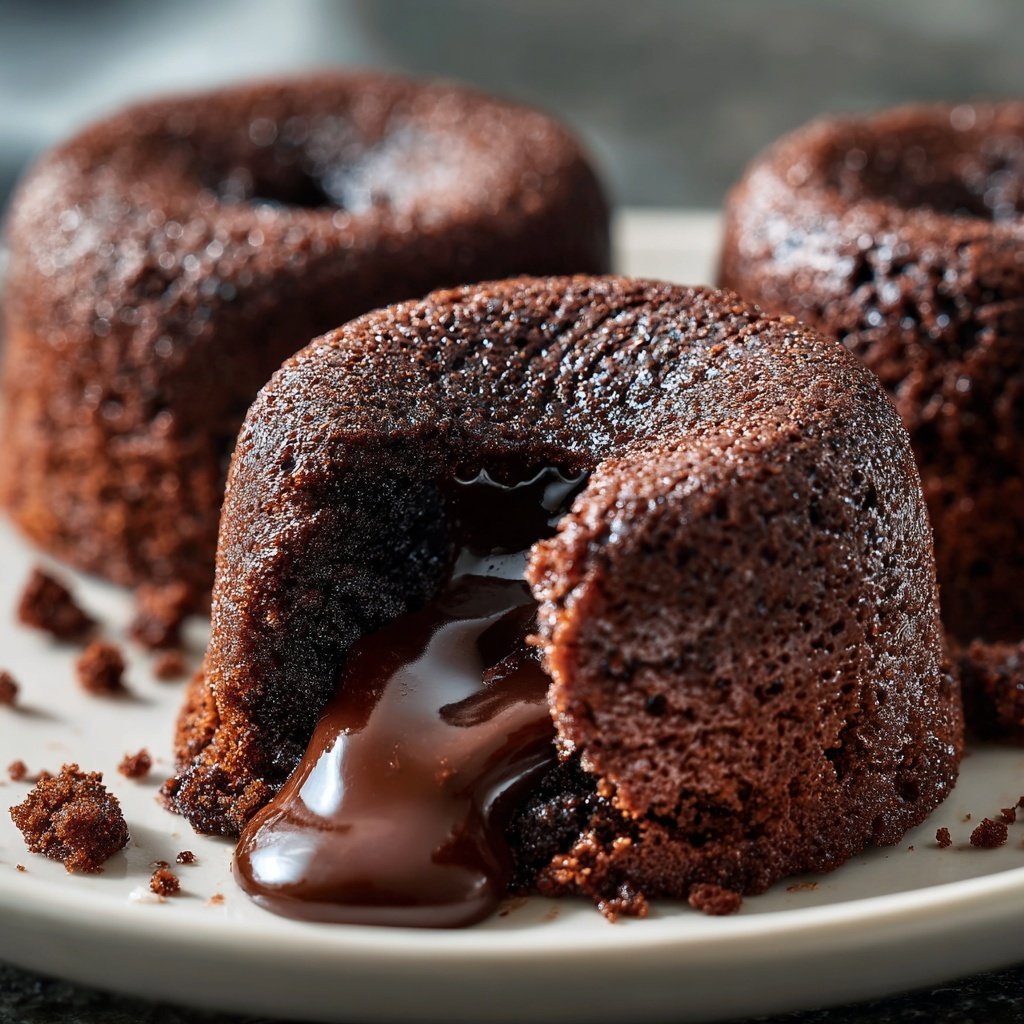 Dark Chocolate Lava Cakes